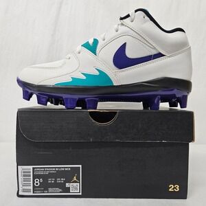 Jordan Stadium‎ 90 Low MCS Baseball Cleats HQ0211-105 White Purple Men Size 8.5